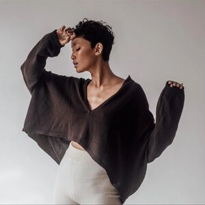 Avy & Co Lotte Muave Knit Top (Cropped)